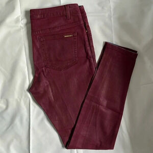 MICHAEL KORS NWOT Coated Izzy Skinny Denim Jeans, Size 8
